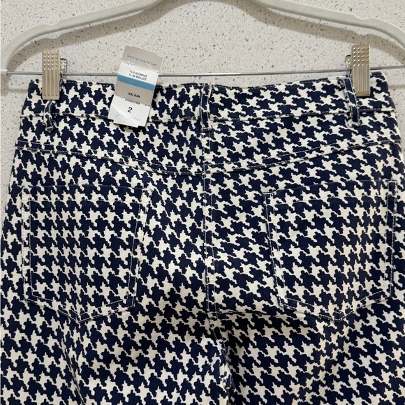 J. McLaughlin LEXI Jean. Navy Herringbone print. Size 2 ❤️ - Picture 3 of 8